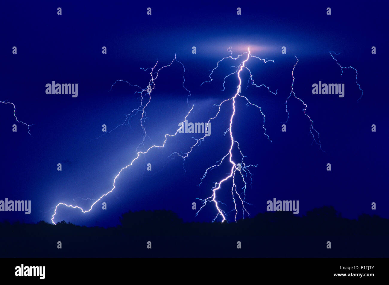 lightning near Carey, Manitoba, Canada Stock Photo Alamy