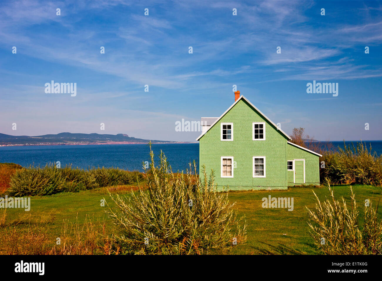 House, Perce, Quebec, Canada Stock Photo Alamy
