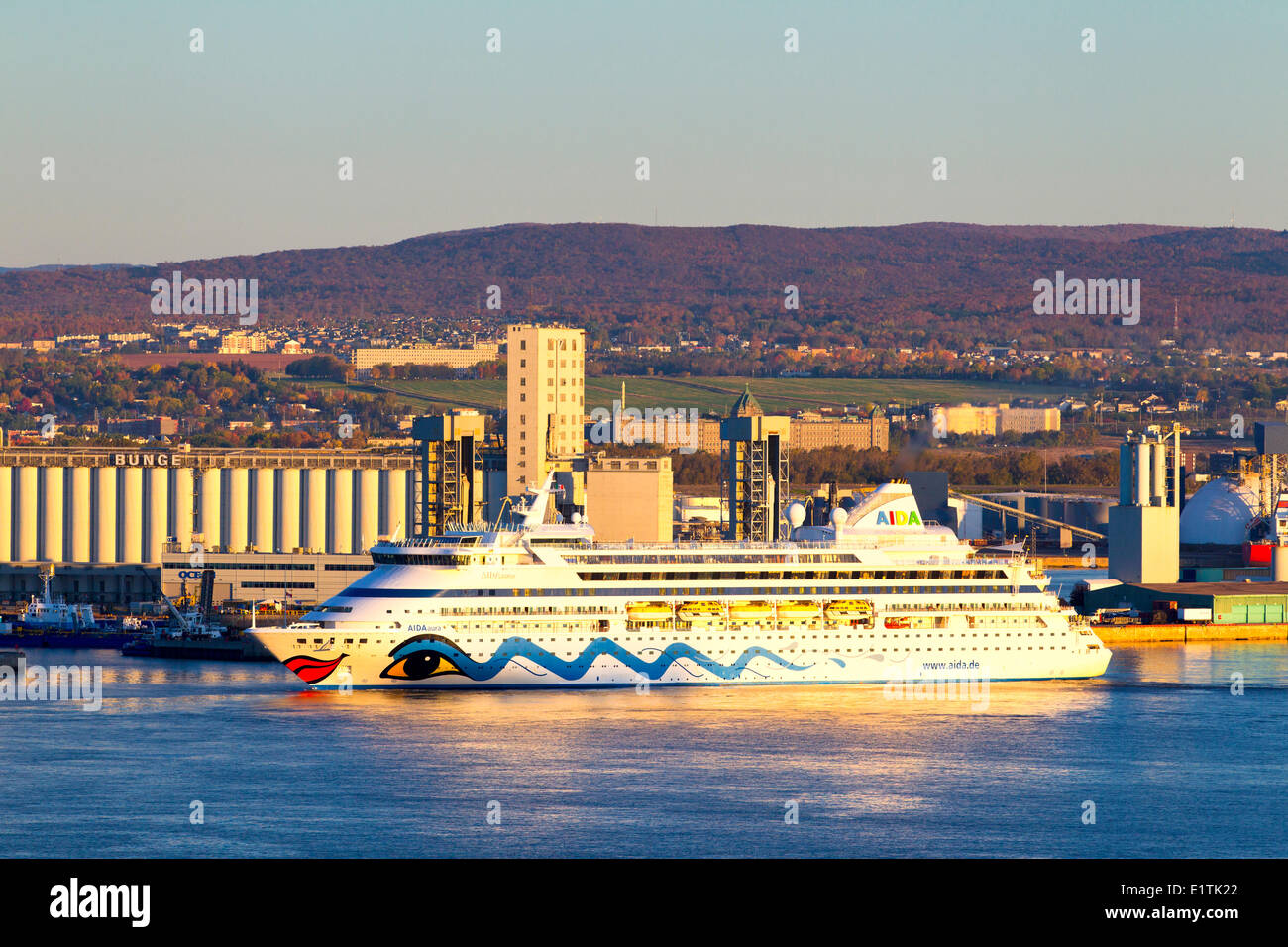 Cruise Ship, Quebec City, Quebec, Canada Stock Photo