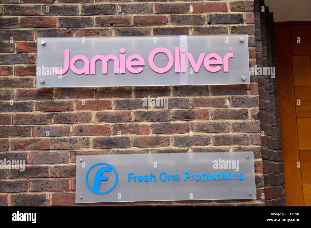 Jamie Oliver's production company Fresh One Productions Stock Photo