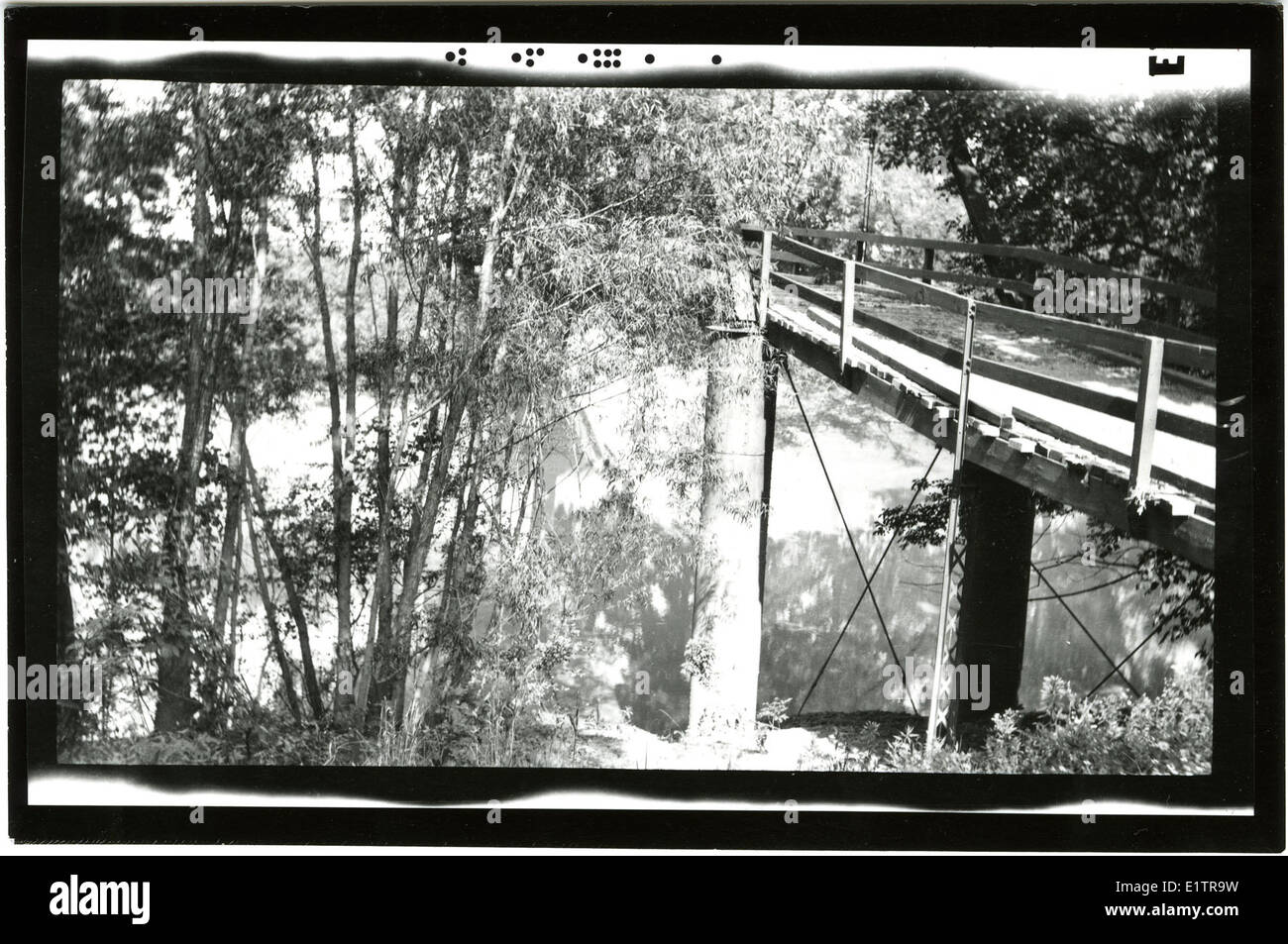 A photograph of the bridge over Coldwater River at Sarah, Mississippi ...