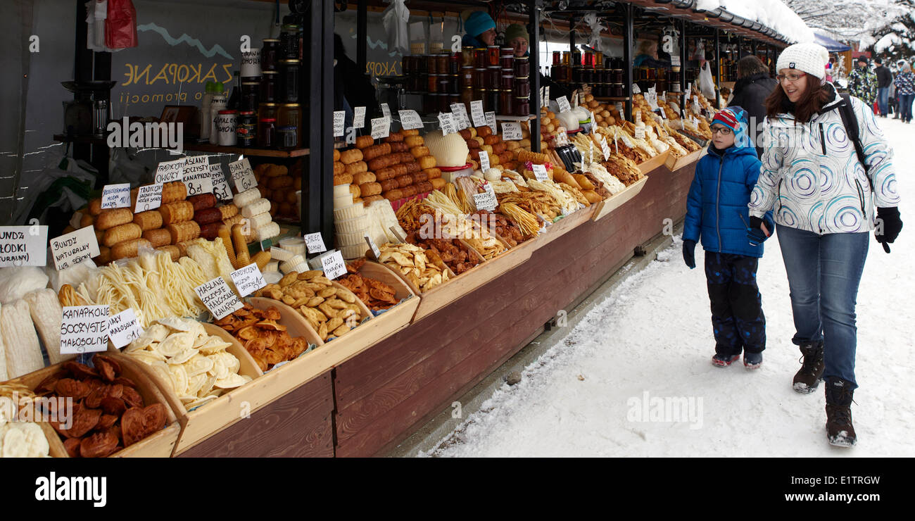 Europe, Poland, Malopolska province, Zakopane city, cheese ...