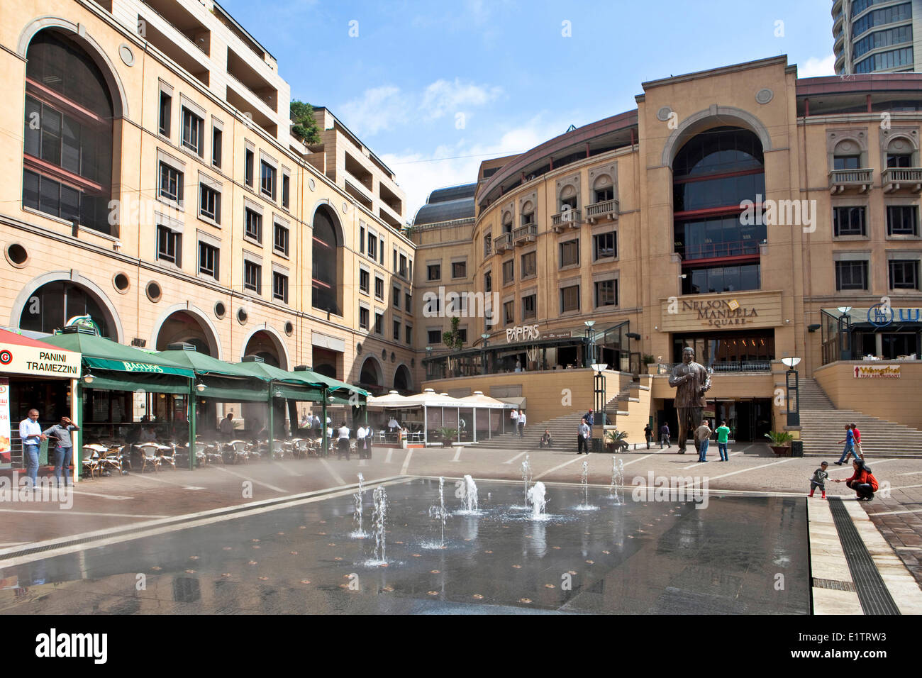 Nelson Mandela Square, Johannesburg, South Africa Stock Photo