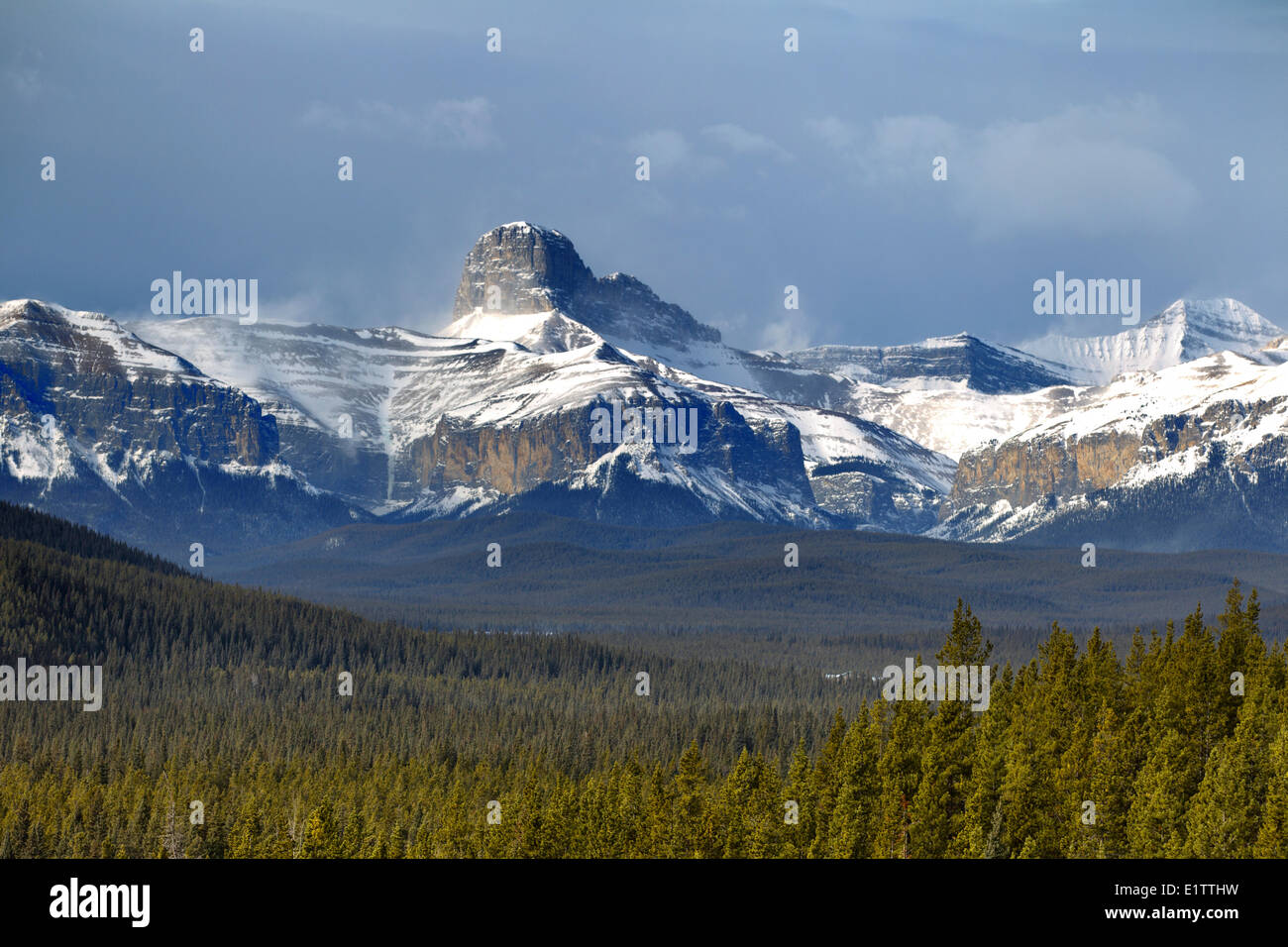 Ghost River Valley from Forest Trunk Road, Alberta, Canada Stock Photo