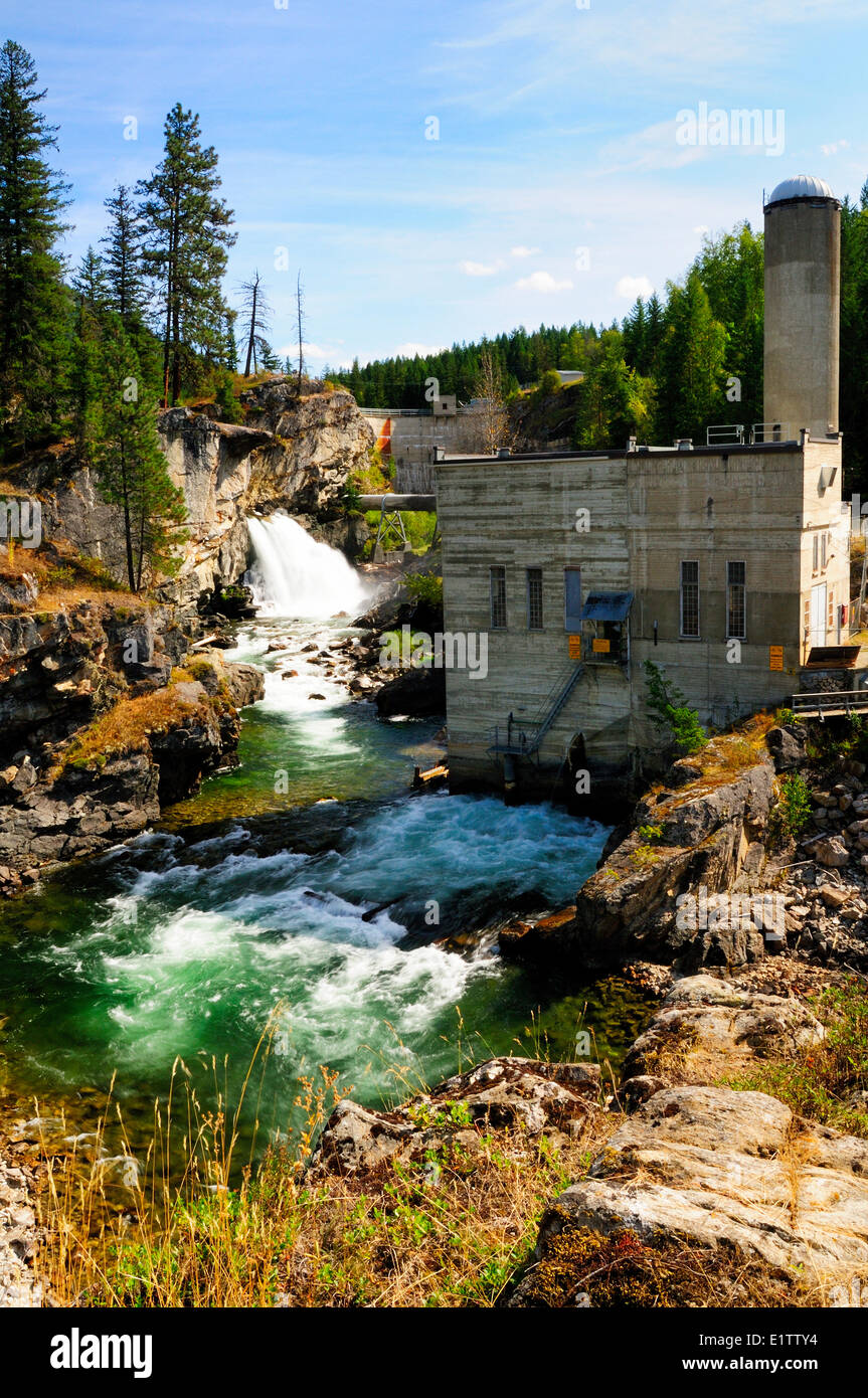 BC Hydro's Shuswap Falls generating station and Wilsey Dam on the