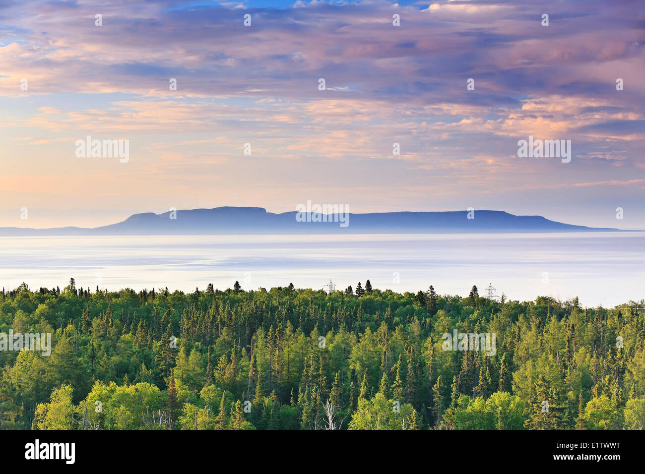 Sleeping Giant Provincial Park on Lake Superior, Thunder Bay, Ontario, Canada Stock Photo