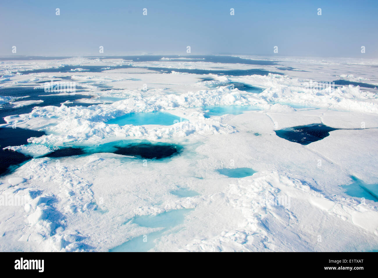 Pack Ice, Svalbard Archipelago, Norwegian Arctic Stock Photo