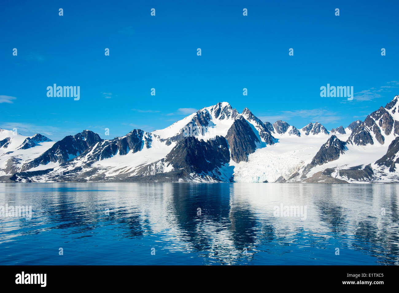 Raudfjord, Svalbard Archipelago, Norwegian Arctic Stock Photo