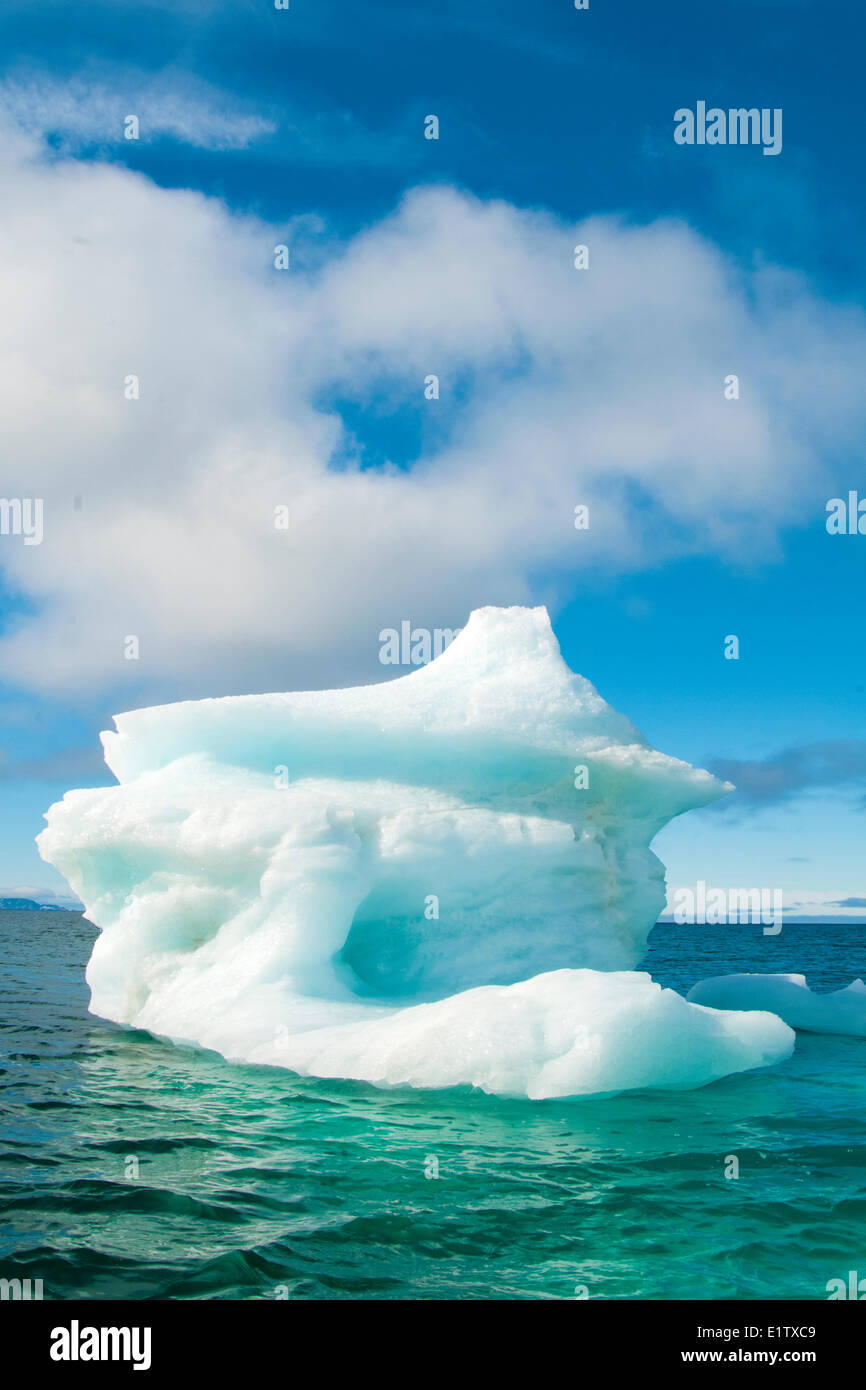 Iceberg, Svalbard Archipelago, Norwegian Arctic Stock Photo
