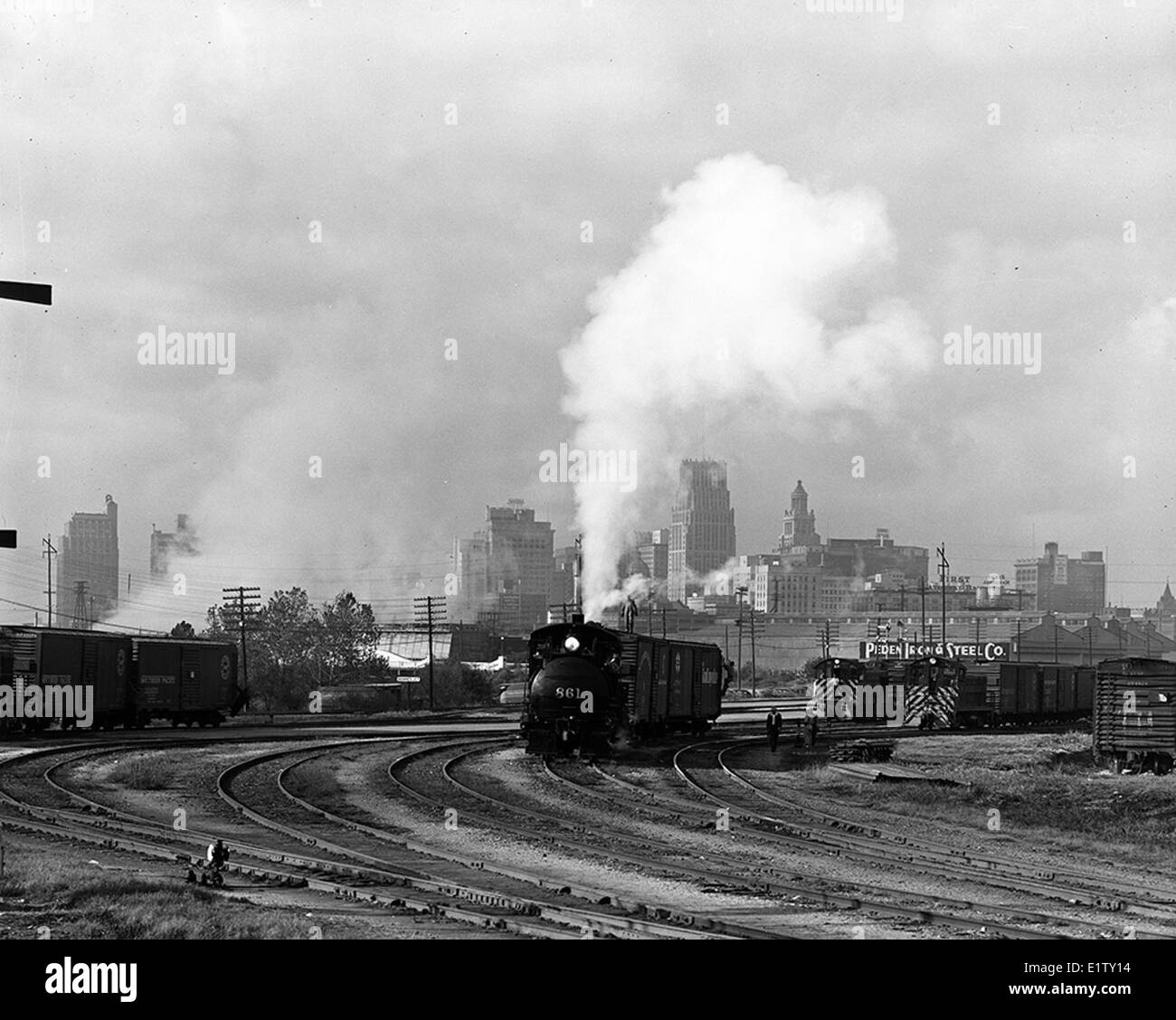 Southern pacific railroad vintage Black and White Stock Photos & Images