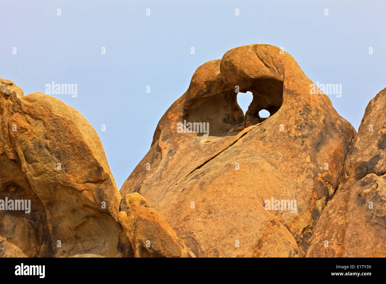 Rock formations, Alabama Hills near Lone Pine, California, USA Stock Photo