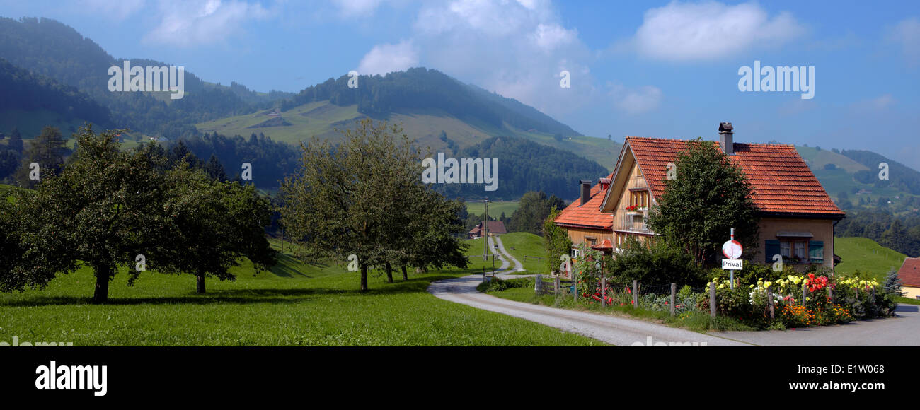 Europe, Switzerland, Appenzell Innerrhoden Canton, Haslen area, the countryside Stock Photo