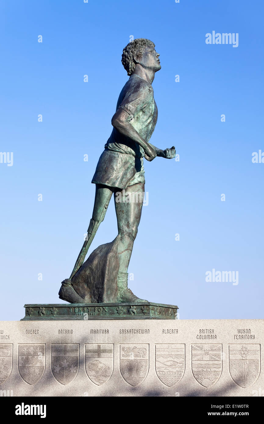 Terry Fox Monument, Thunder Bay, Ontario, Canada Stock Photo