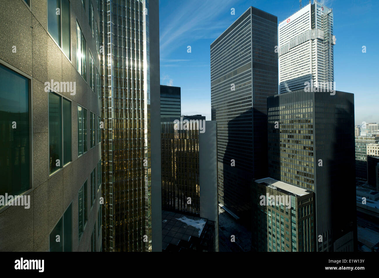 Toronto downtown. Bay Street banking district Stock Photo Alamy