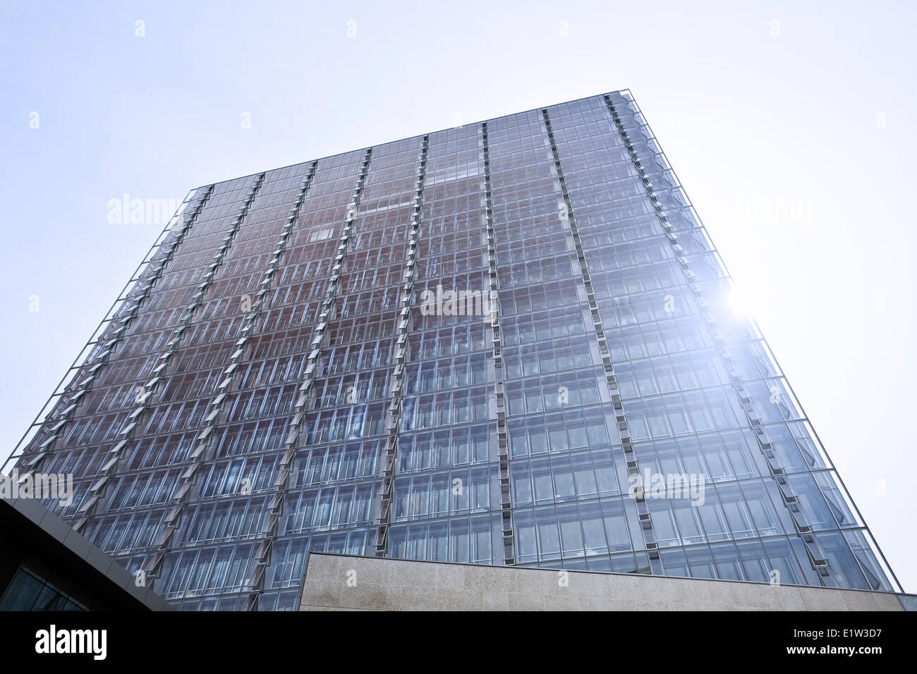 Manitoba Hydro Office Building, exterior glass, Winnipeg, Manitoba, Canada Stock Photo