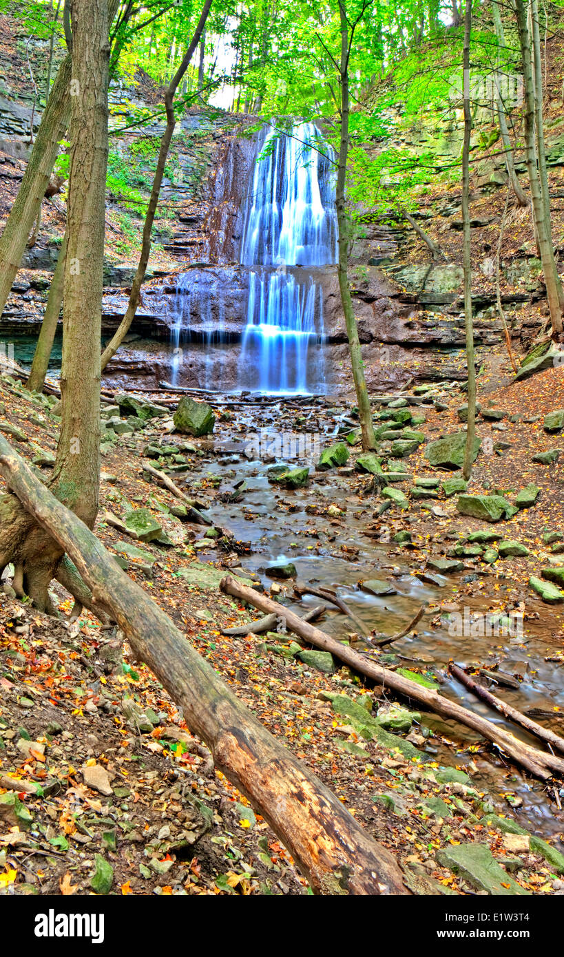 Tiffany Falls, Autumn Niagara Escarpment Ontario Canada Stock Photo