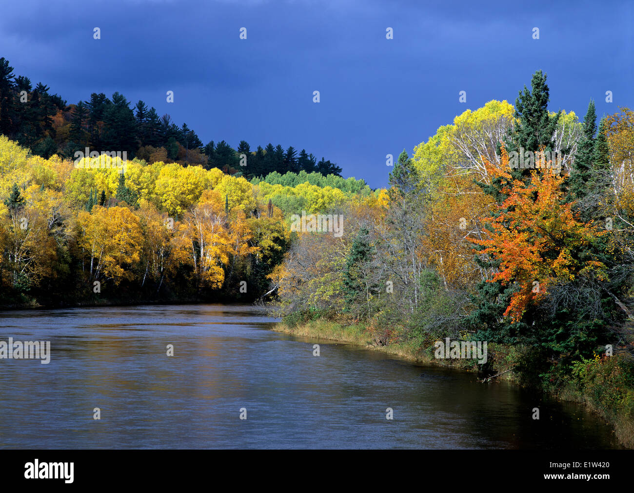 Ontario algoma autumn wilderness hires stock photography and images