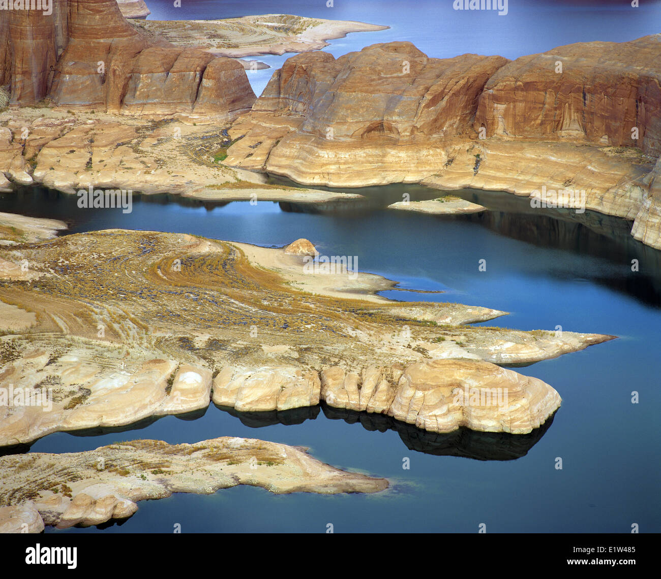 Lake Powell abstract. Utah Stock Photo