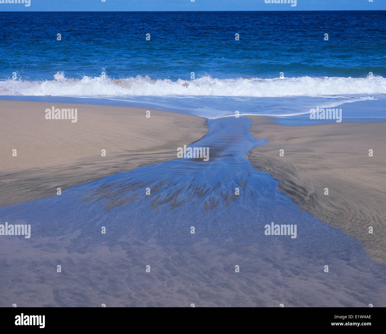 The Water Cycle, Kalalau Beach, Kauai, Hawaii Stock Photo Alamy