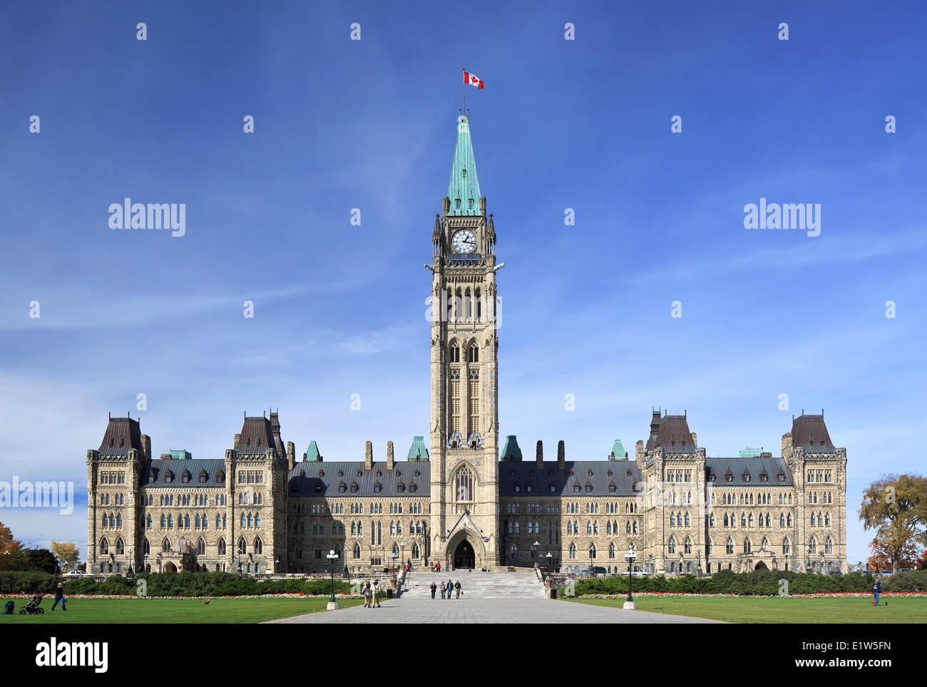 Canadian Parliament Buildings, Parliament Hill, Ottawa, Ontario, Canada Stock Photo