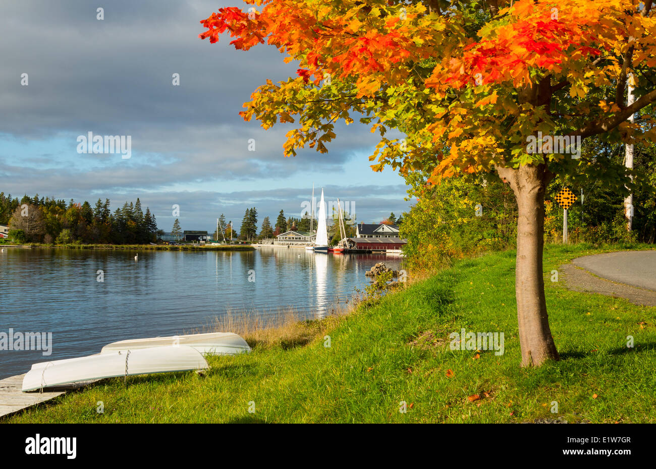 Baddeck Waterfront, Bras d'Or Lake, Cape Breton, Nova Scotia, Canada