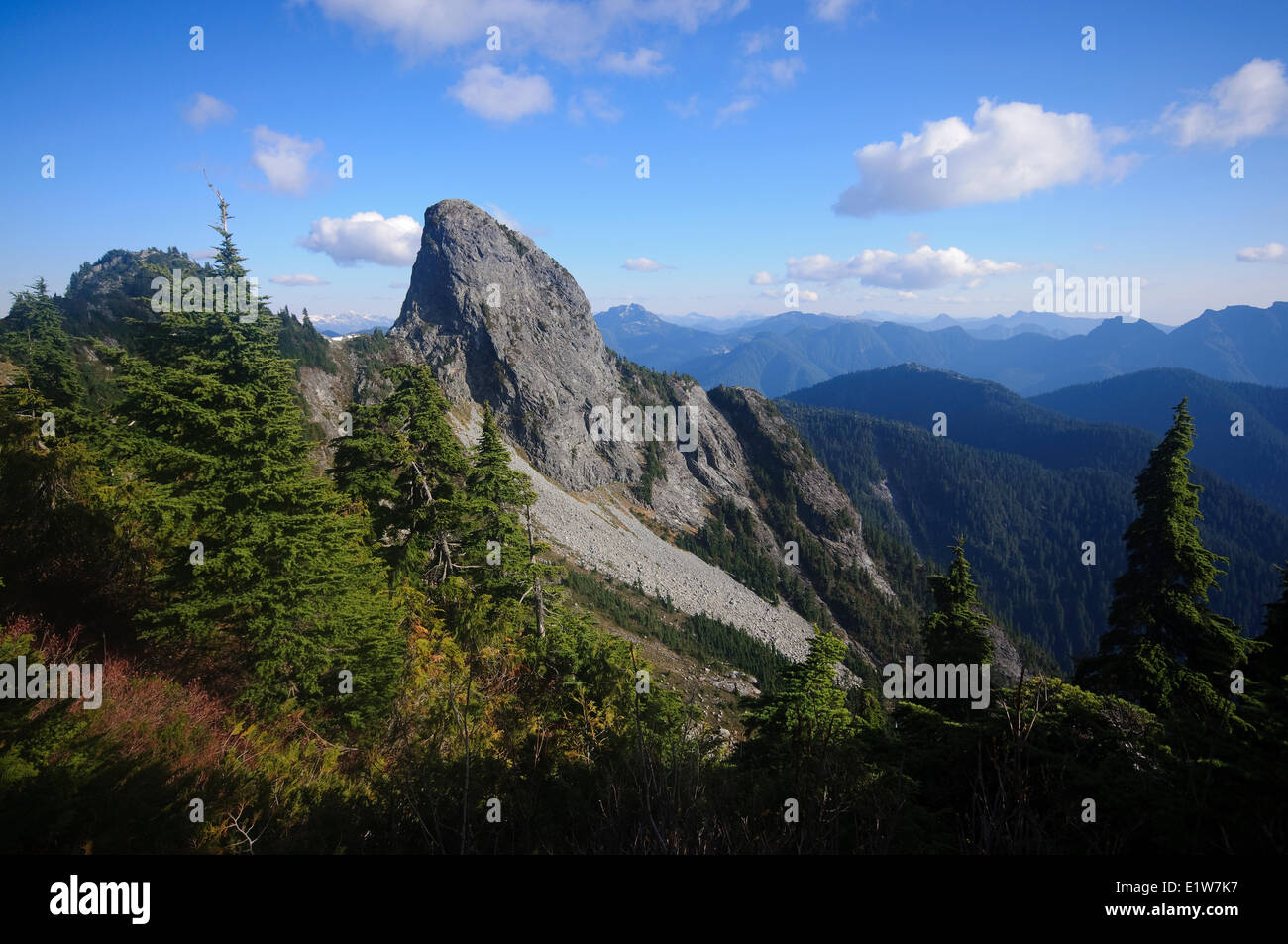 The Lions above Lions Bay. West Vancouver, British Columbia, Canada