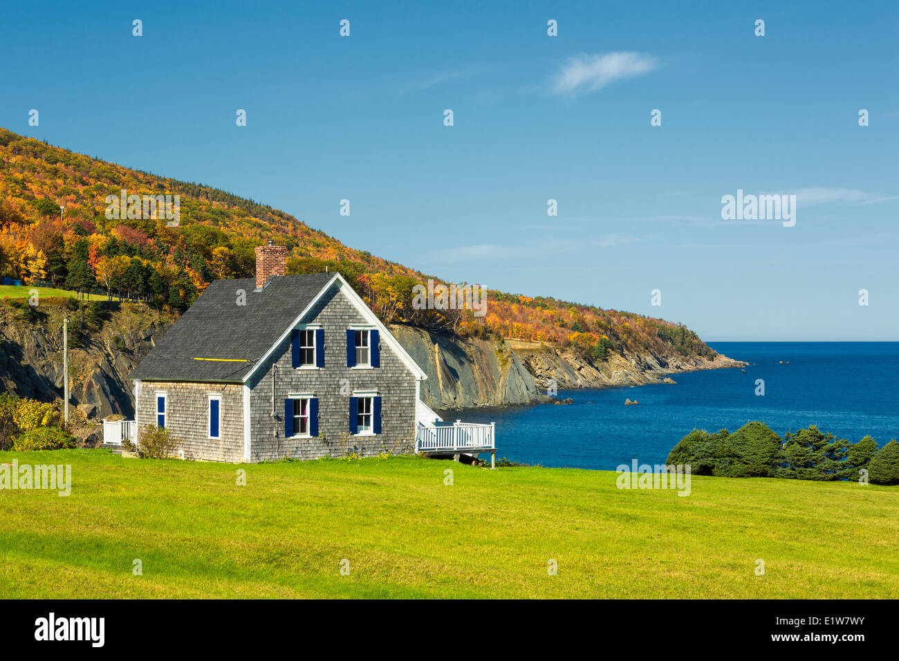 Coastline, Capstick, Cape Breton Highlands, Nova Scotia, Canada Stock Photo Alamy