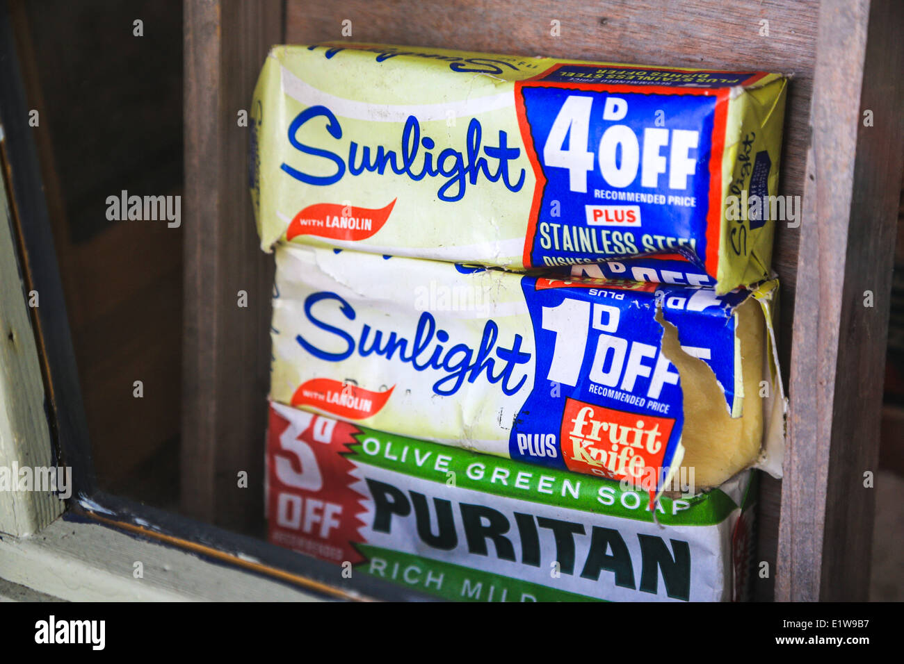 Sunlight Soap, Battlesbridge Antiques Village, Essex, UK Stock Photo