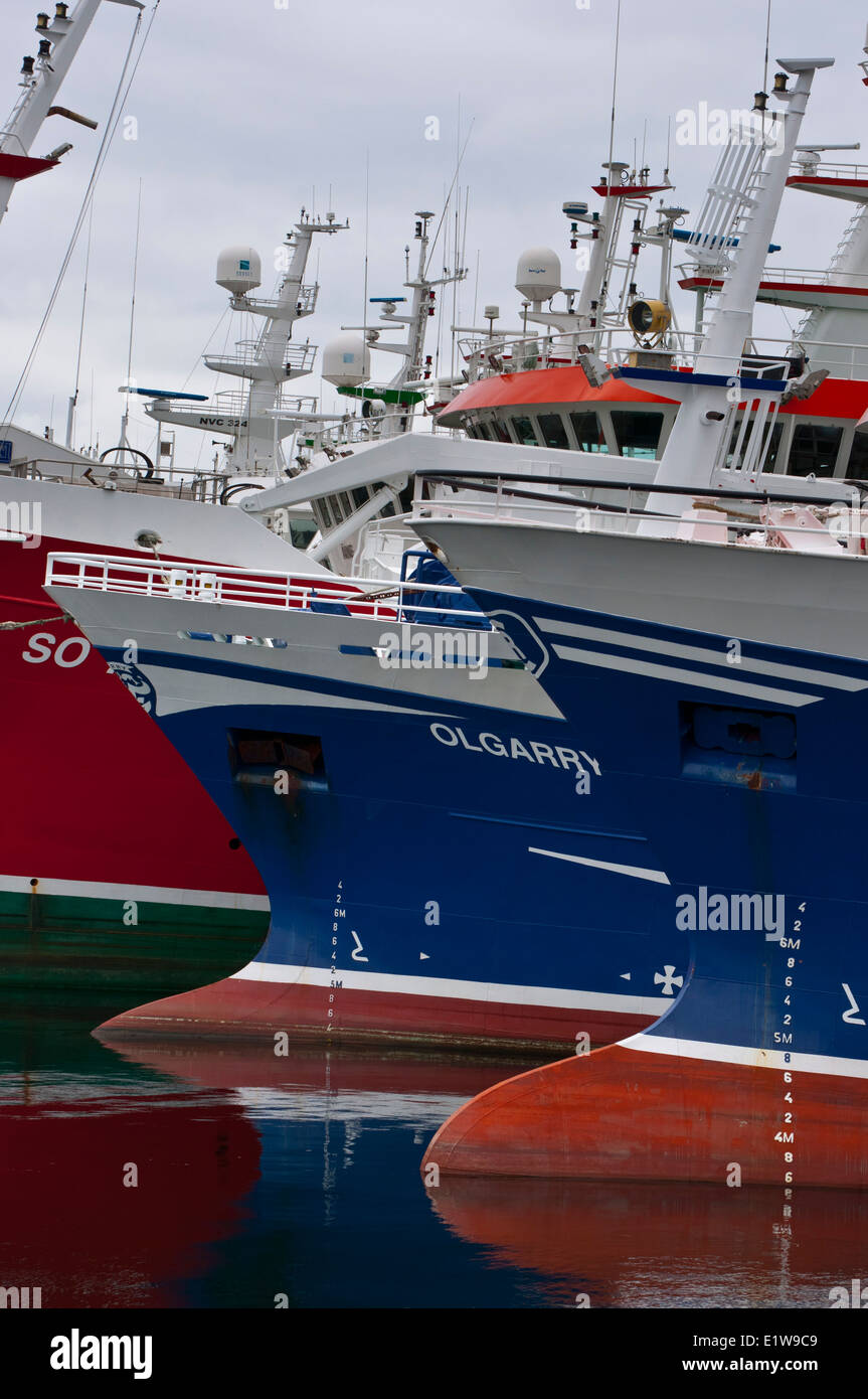 Trawlers at Killybegs harbour commercial Irish deep sea fishing fleet
