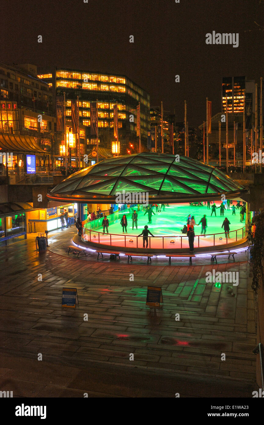 Robson Square Ice Skating Rink, Vancouver, British Columbia, Canada