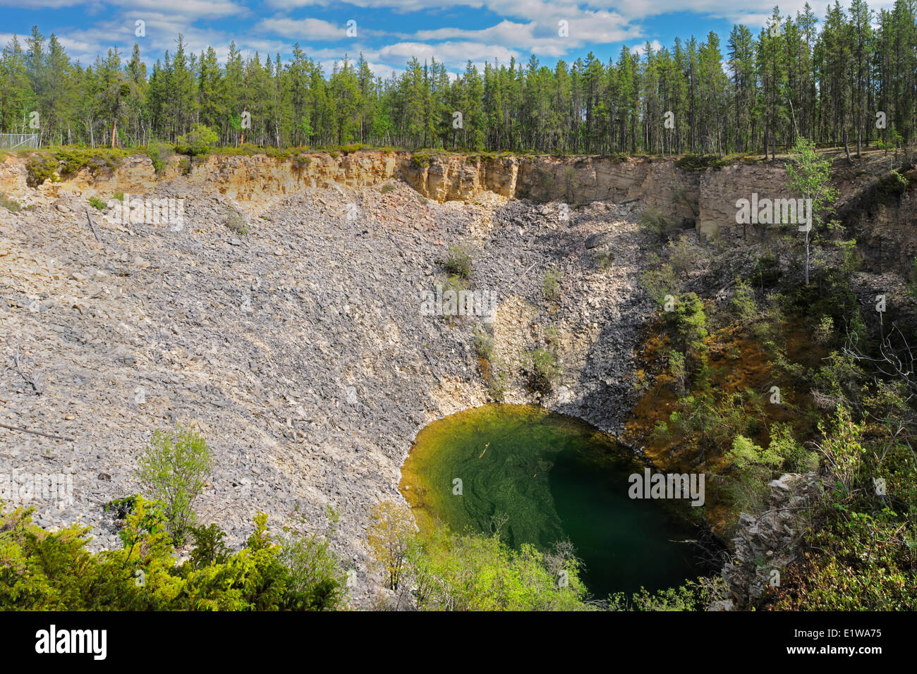 Sink hole, Wood Buffalo National Park, Northwest Territories, Canada