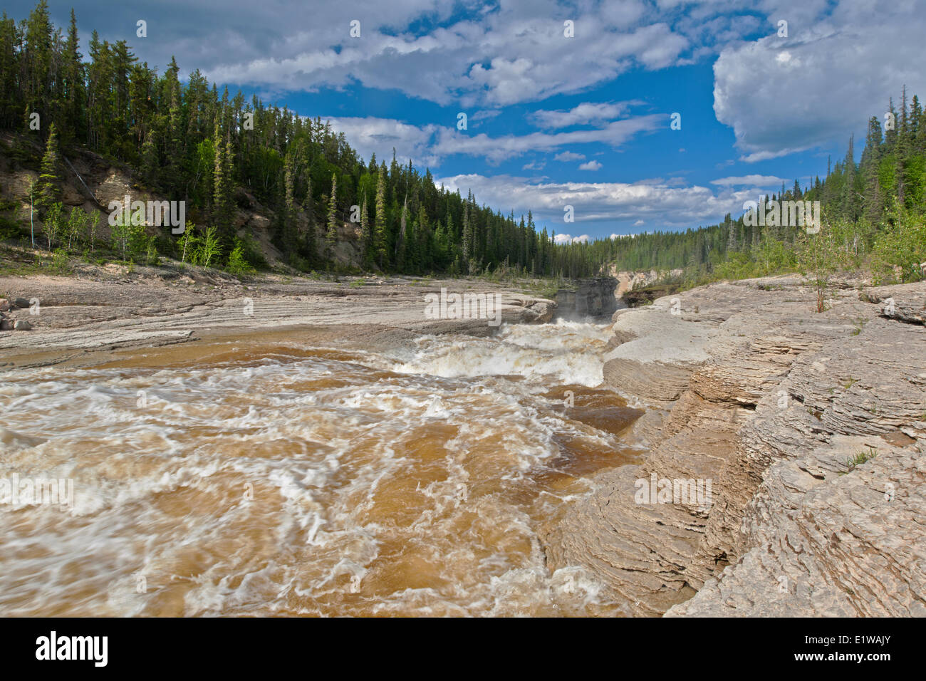Trout River at Samdaa Deh Falls, Samdaa Deh Falls Territorial Park, Northwest Territories