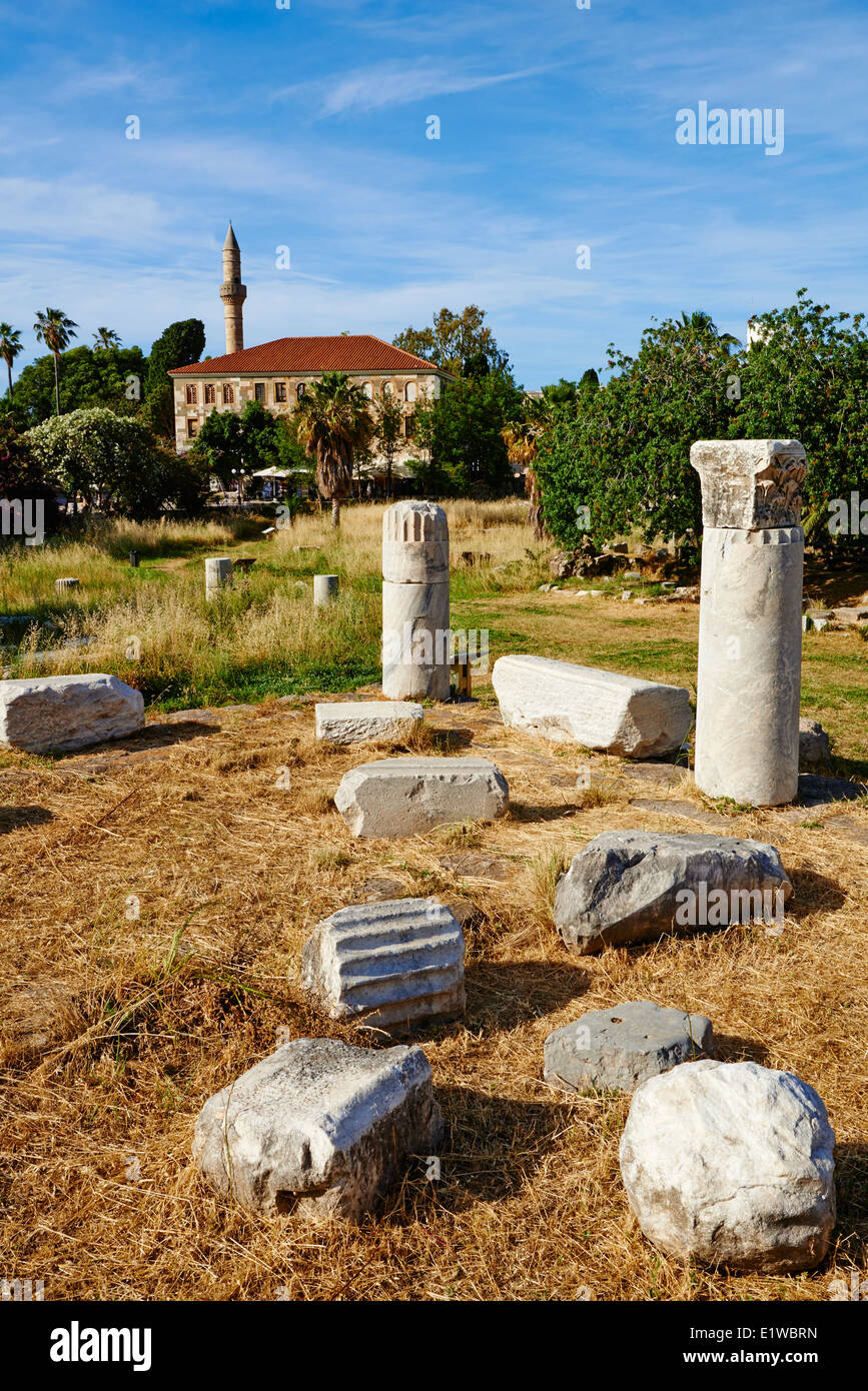 Greece, Dodecanese, Kos island, Kos city, Agora Stock Photo