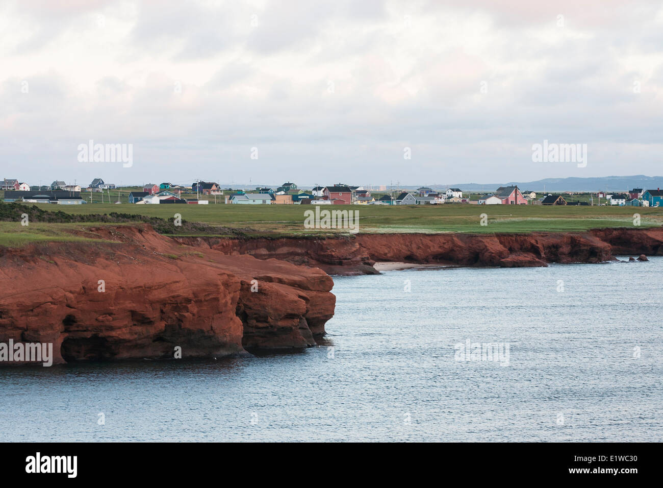 Coastal houses along L'Etang duNord, Magdalen Islands, Quebec. © Allen