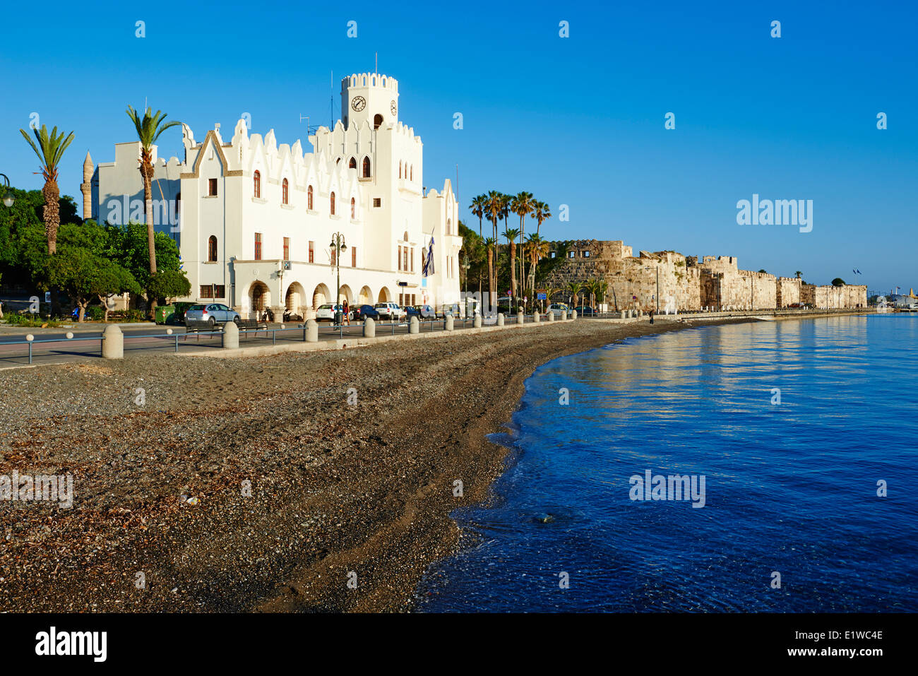Greece, Dodecanese, Kos island, old town Castle Stock Photo