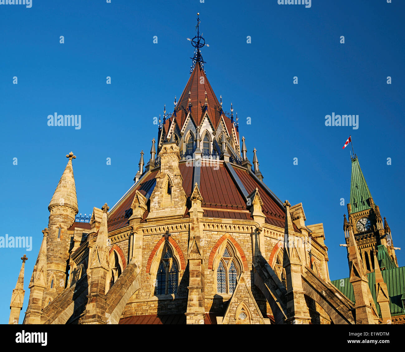 Library of Parliament, Parliament Buildings, Ottawa, Ontario, Canada Stock Photo