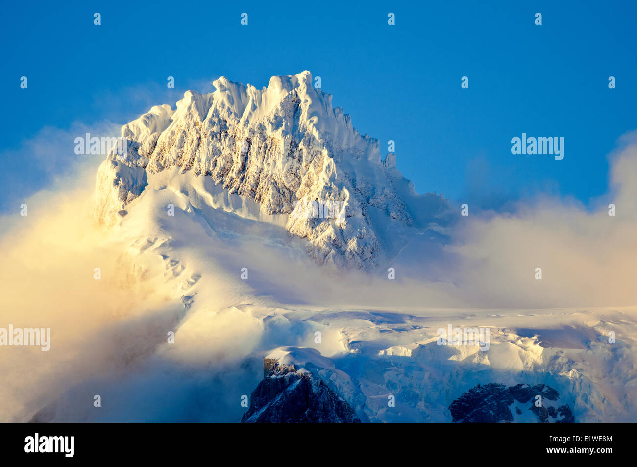 Paine Graned, Torres del Paine National Park, southern Patagonia, Chile Stock Photo