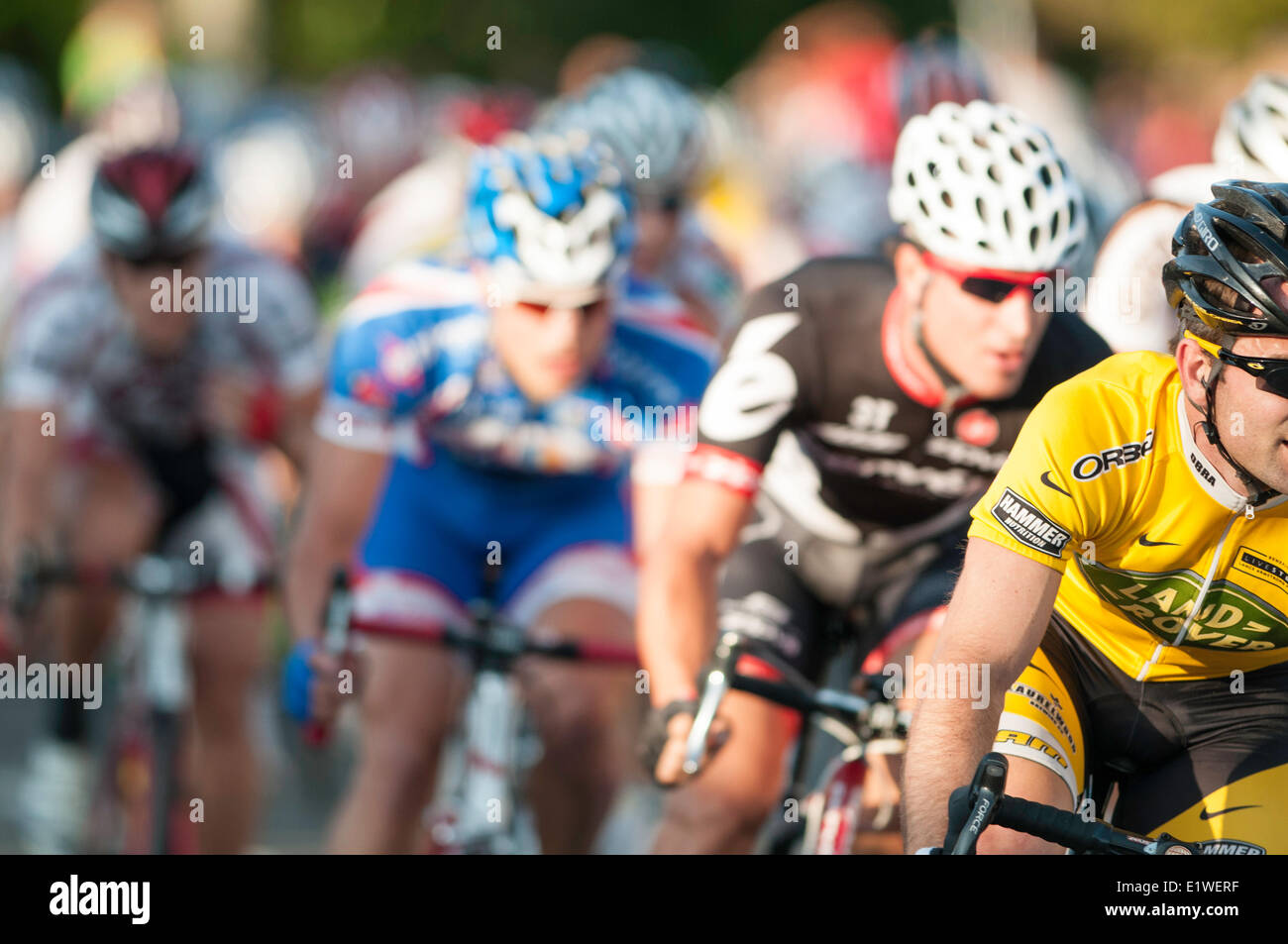 Bicycle race.Ladner B.C. Canada Stock Photo