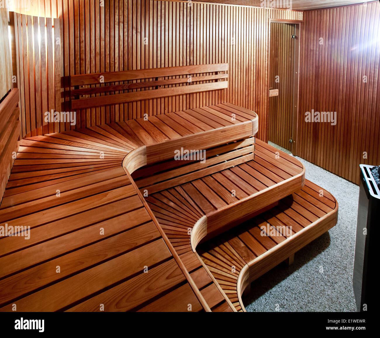 Luxury domestic sauna Stock Photo Alamy