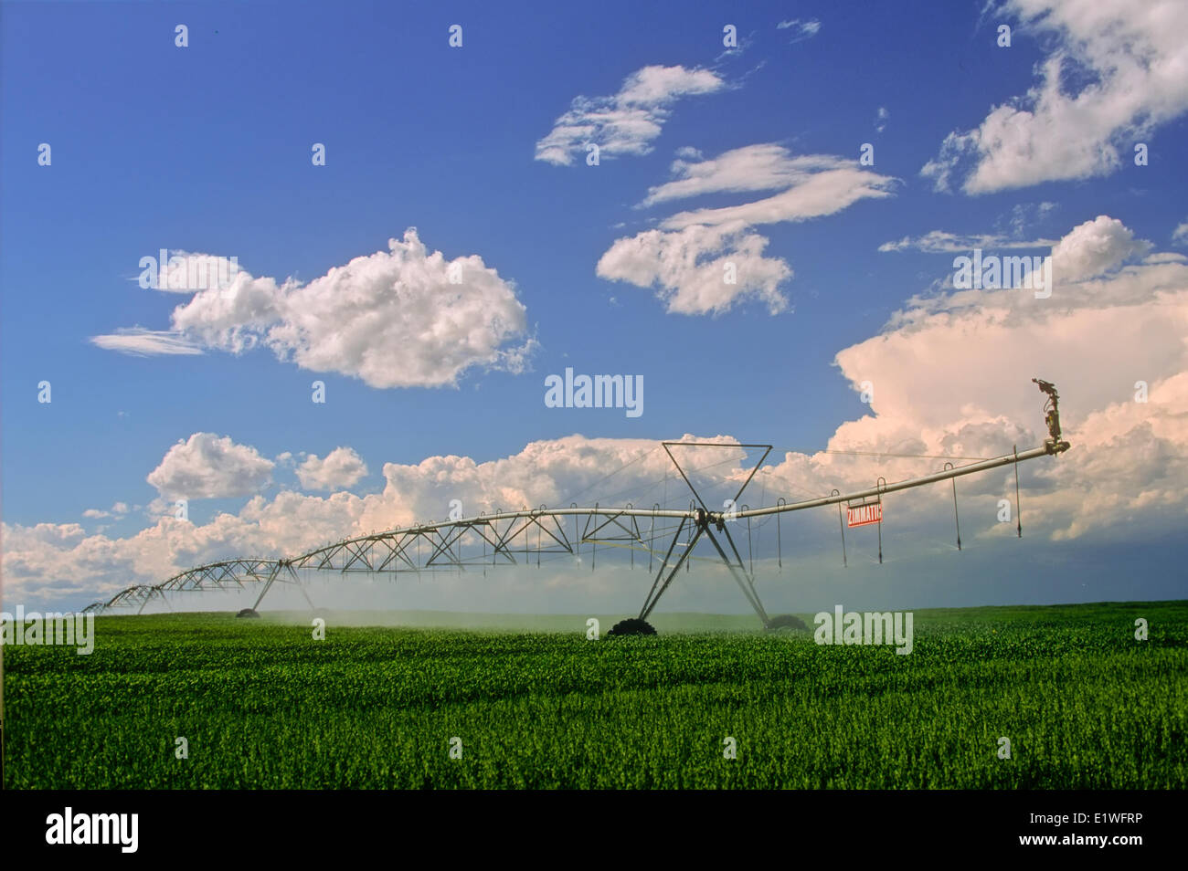 Irrigation, Standoff, Alberta, Canada Stock Photo Alamy