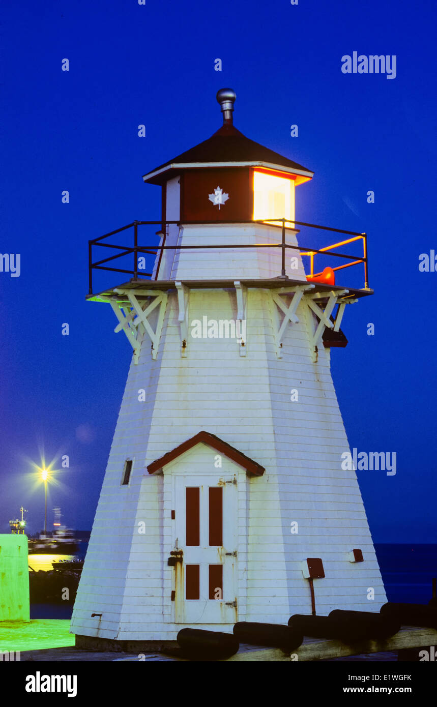 Range light, Borden, Prince Edward Island, Canada Stock Photo