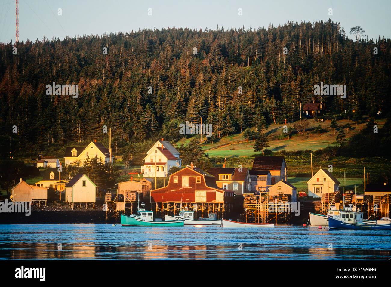 Tiverton, Digby Neck, Bay of Fundy, Nova Scotia, Canada Stock Photo