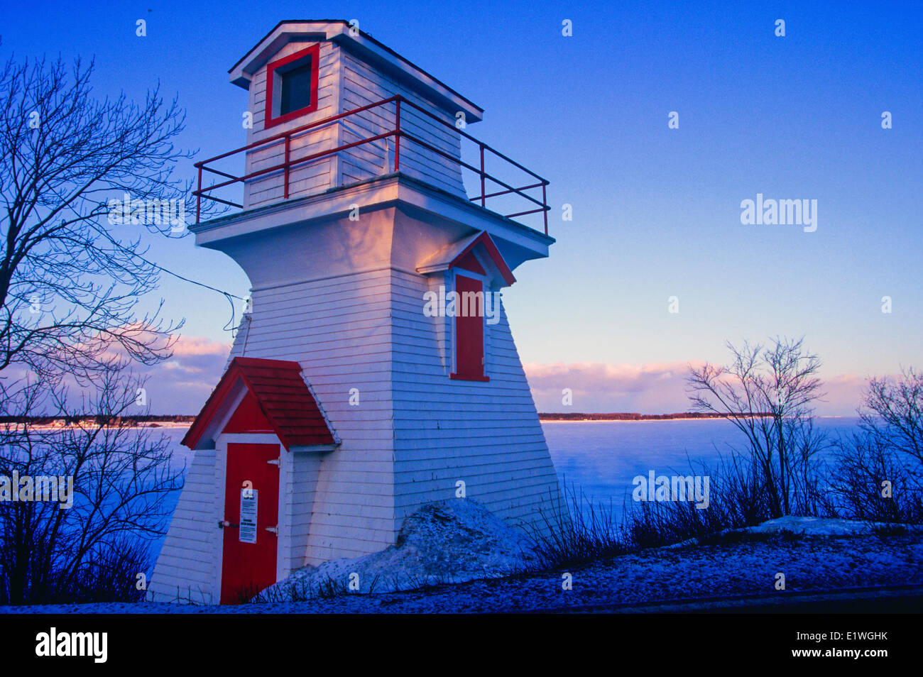 Lighthouse, Wallace, Nova Scotia, Canada Stock Photo