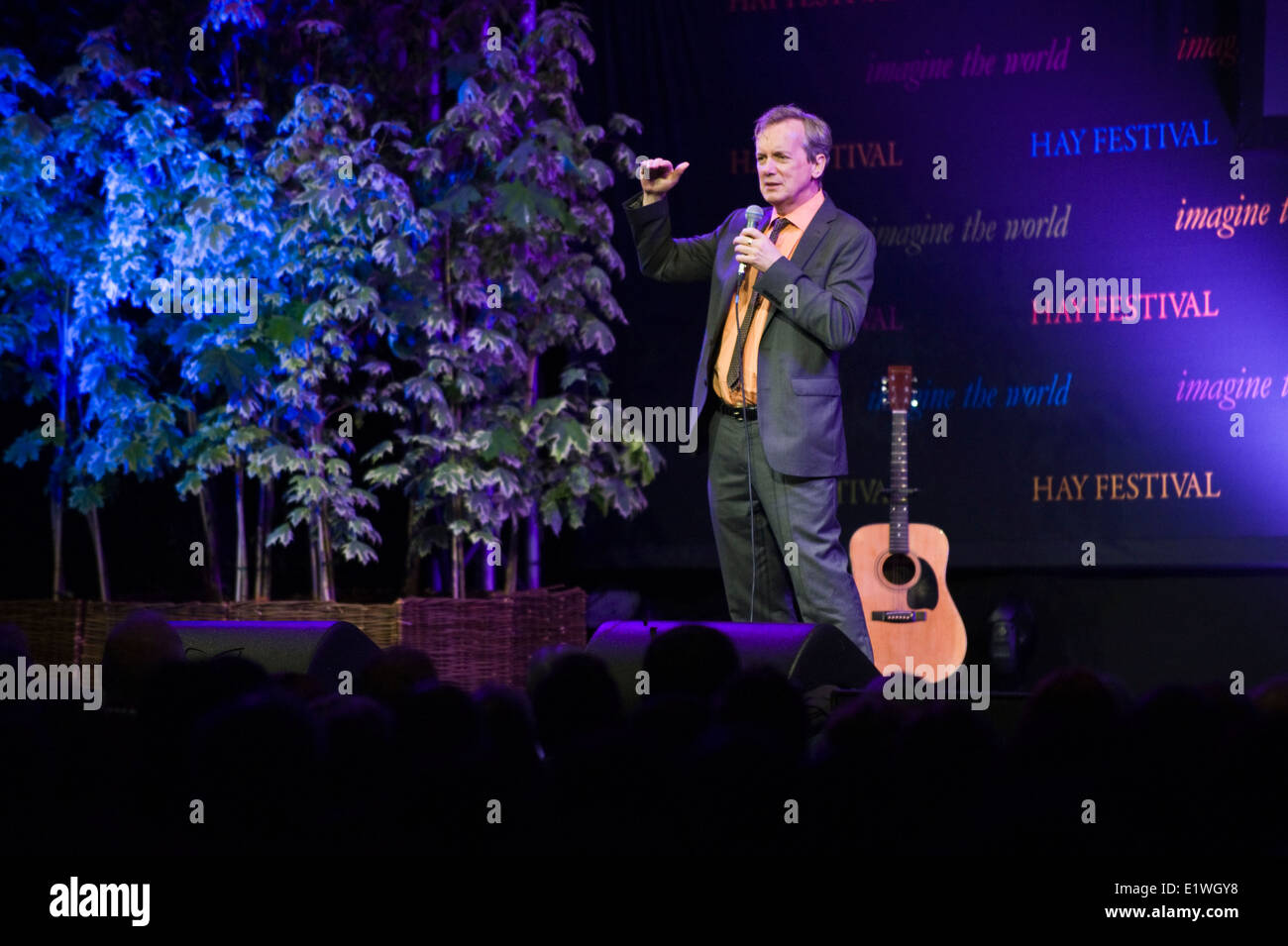 Stand up comedian Frank Skinner performing his one man show at Hay Festival 2014 ©Jeff Morgan Stock Photo