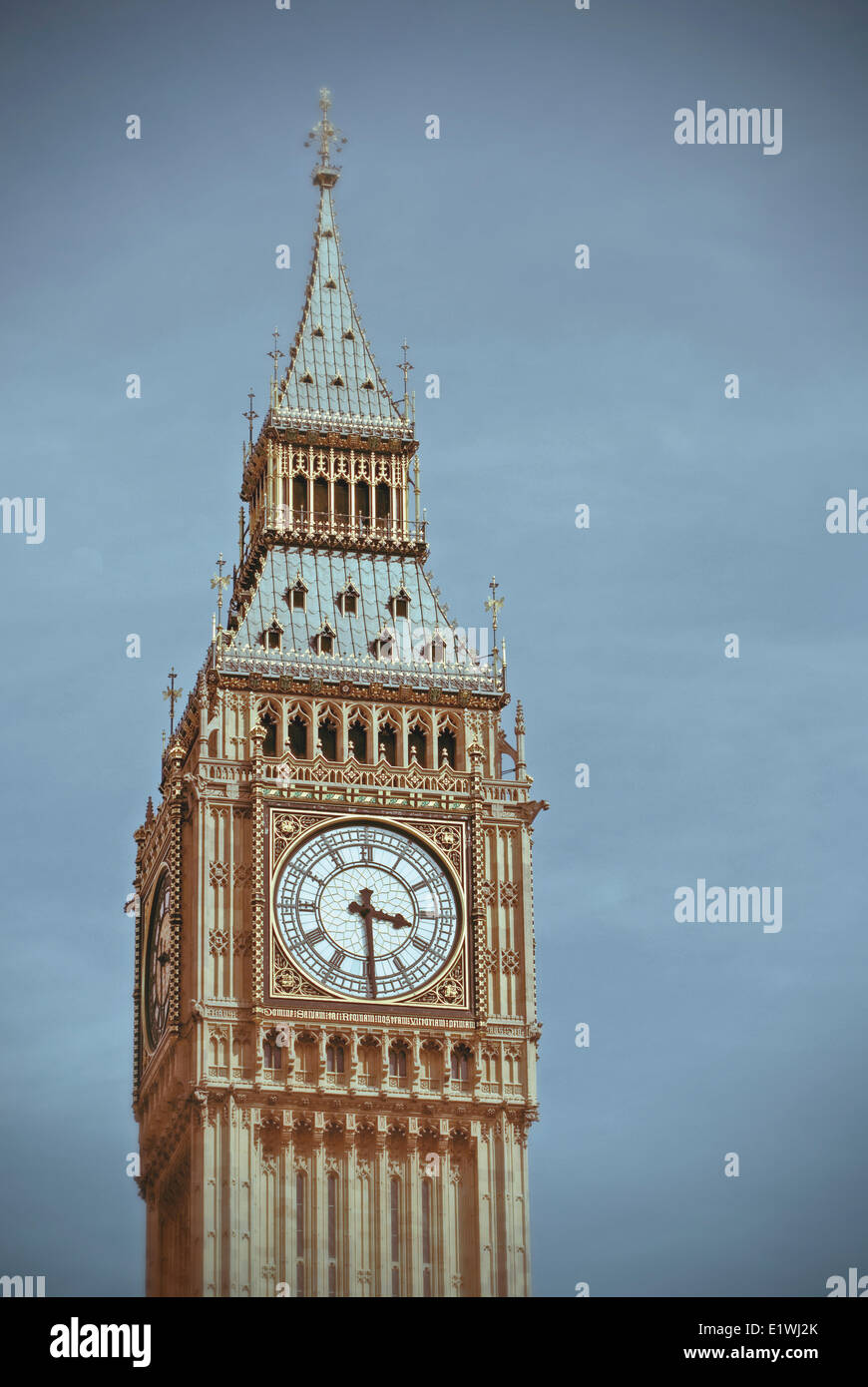 Big Ben tower clock, London, UK Stock Photo