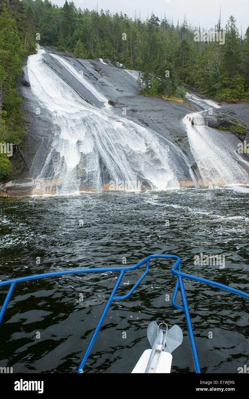 Lacey Falls Broughton Archipelago a group islands on the northeastern