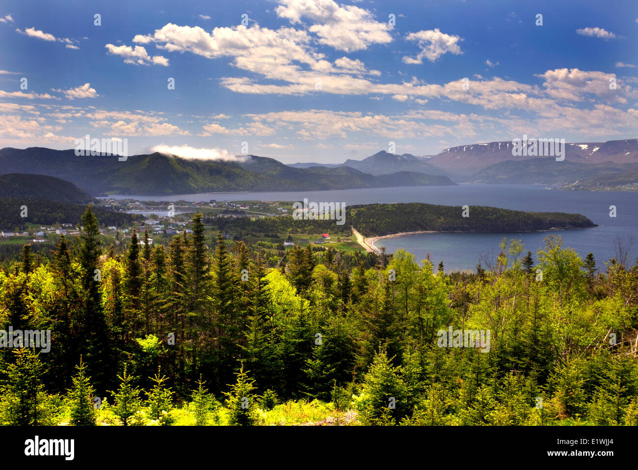 Bonne Bay, Gros Morne National Park, UNESCO Heritage Site, Newfoundland Stock Photo