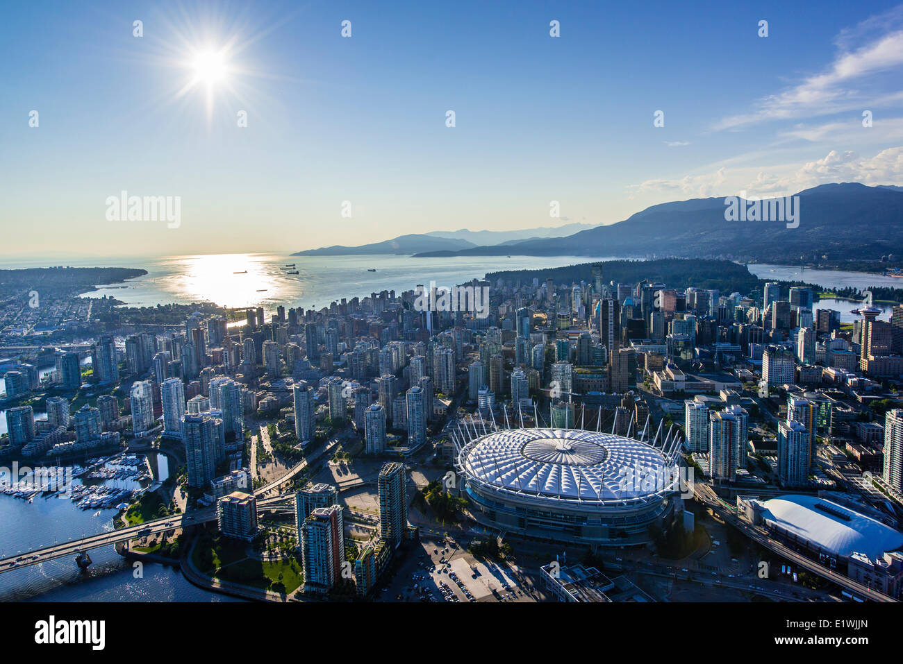 B.C. Place stadium, Vancouver B.C. Canada. Stock Photo
