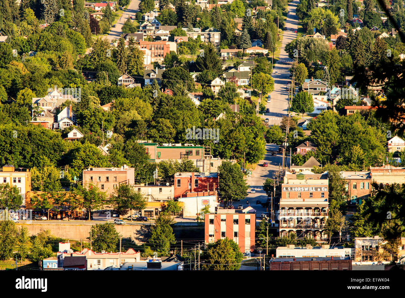 Downtown Nelson, British Columbia Stock Photo Alamy