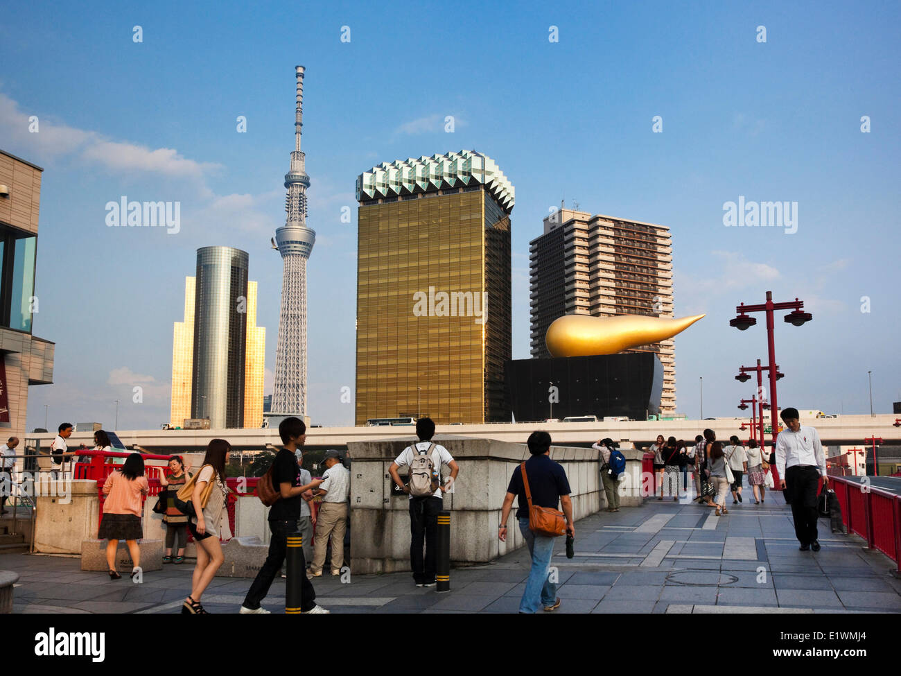 Some of Tokyo's most recognizable modern structures, Tokyo, Japan Stock Photo